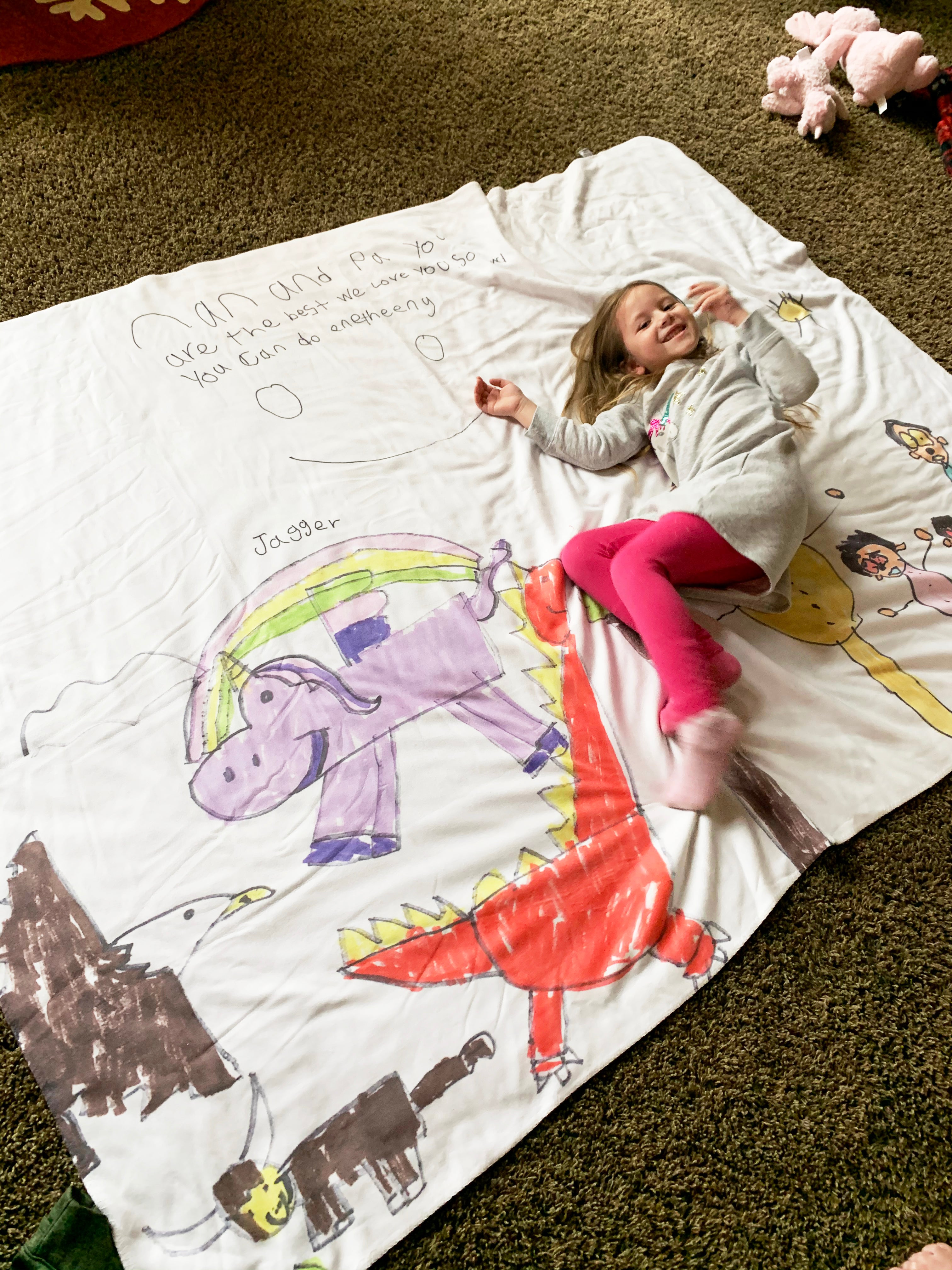 Personalized Kid's Art Blanket